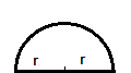 area of semicircle