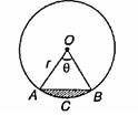 area of segment of a circle